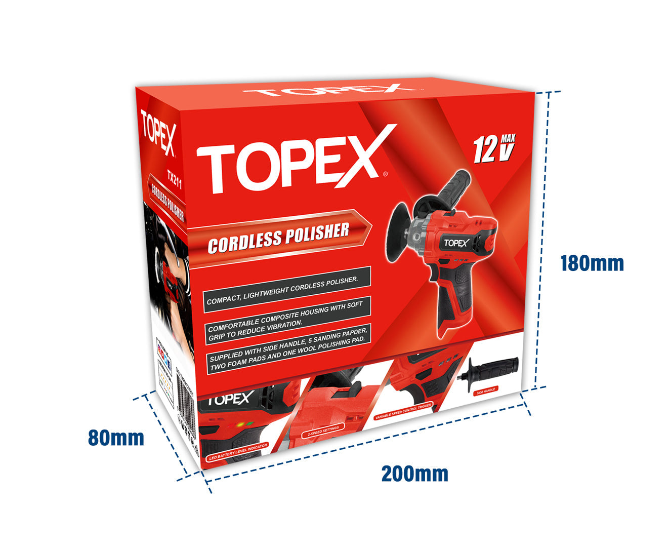 12V Cordless Polisher Tool Only