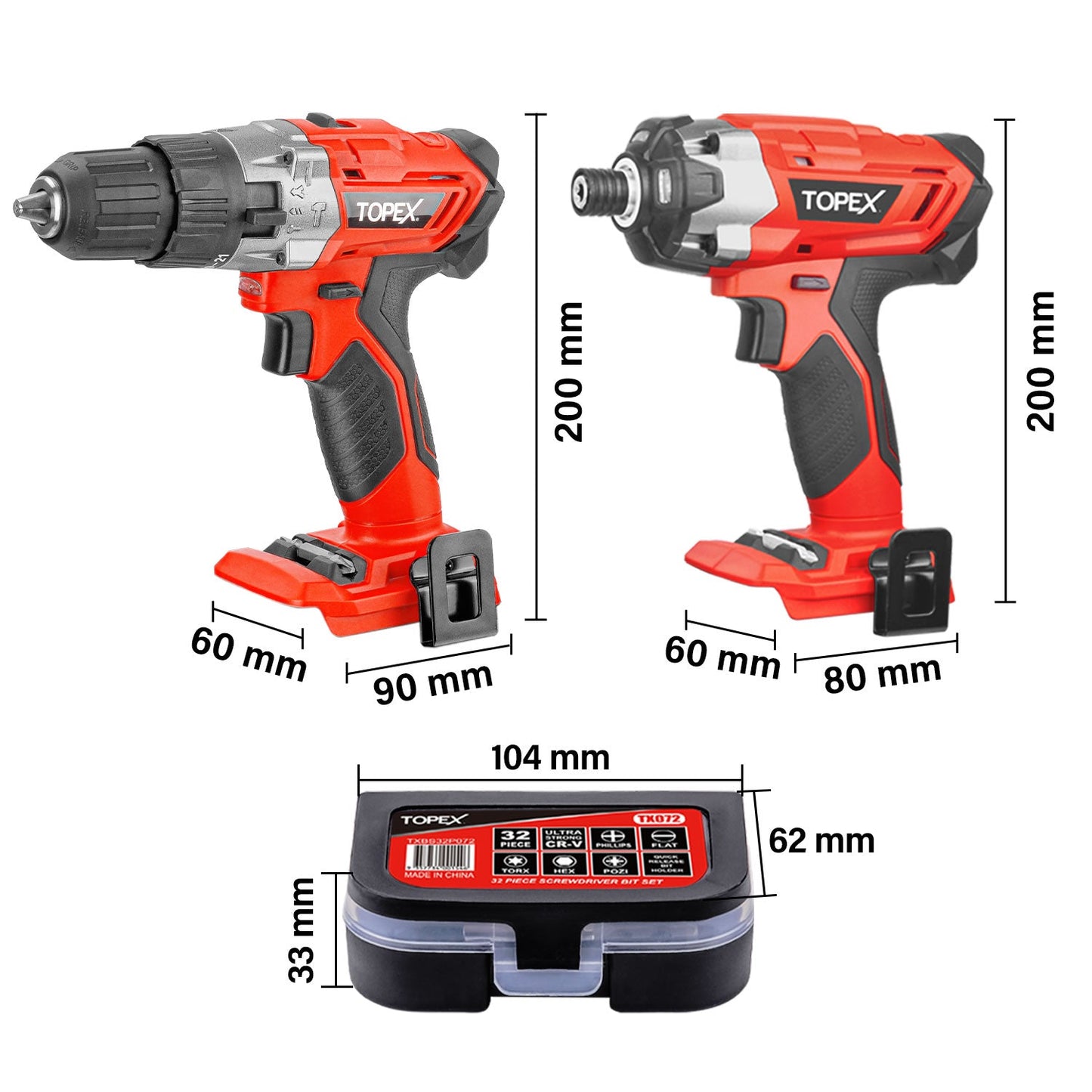 20V Cordless Twin Drill & Impact Driver Set