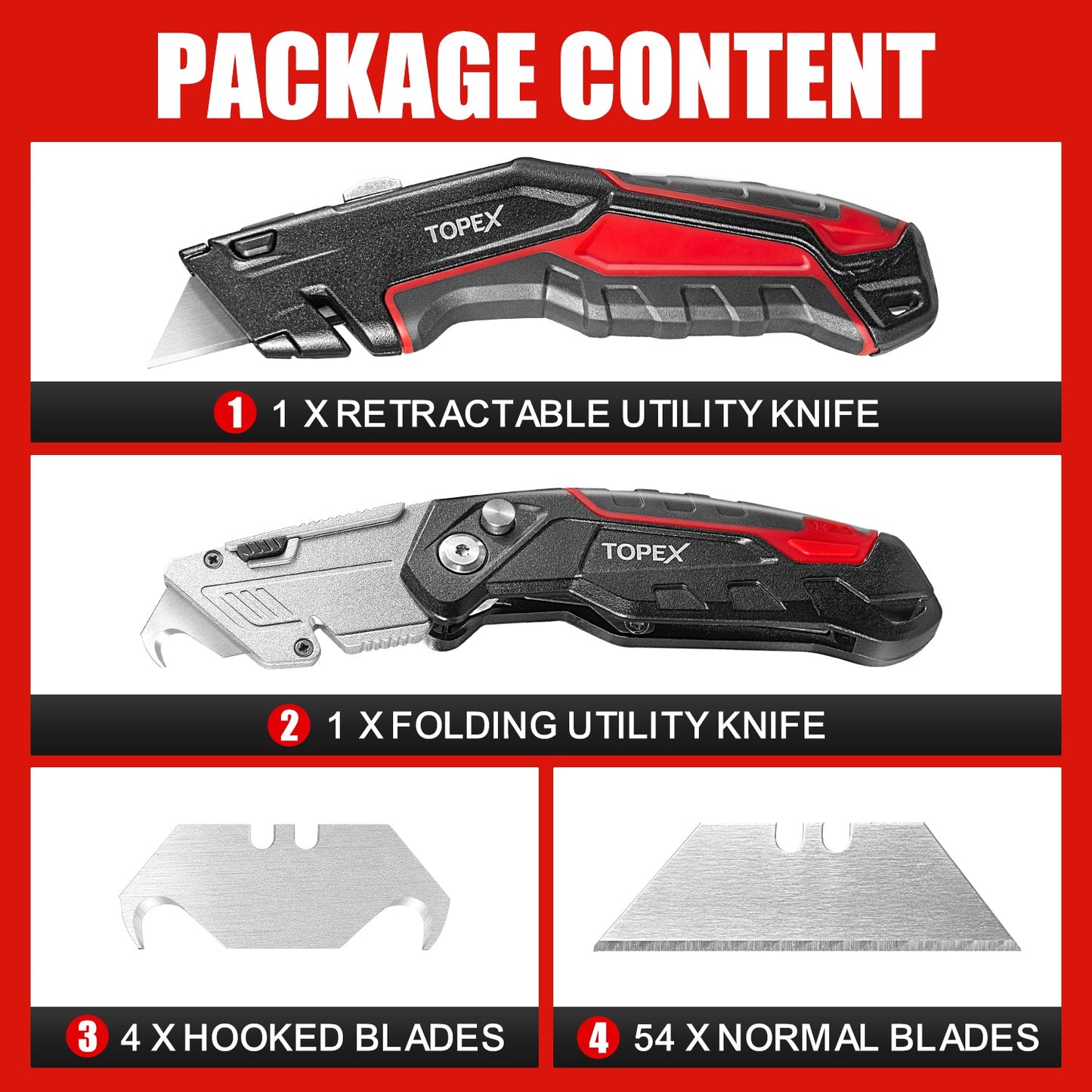 58PCs Trimming Knife