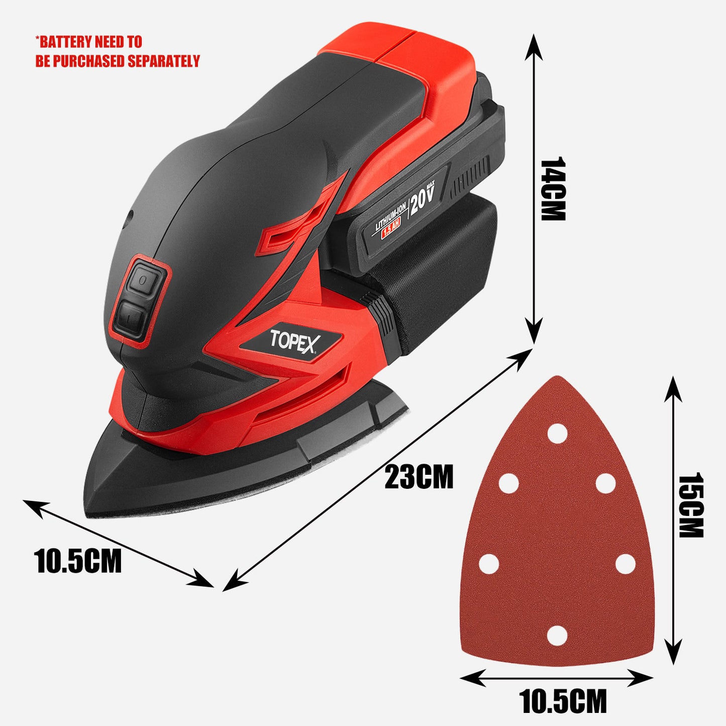 20v Cordless Detail Sander Tool only