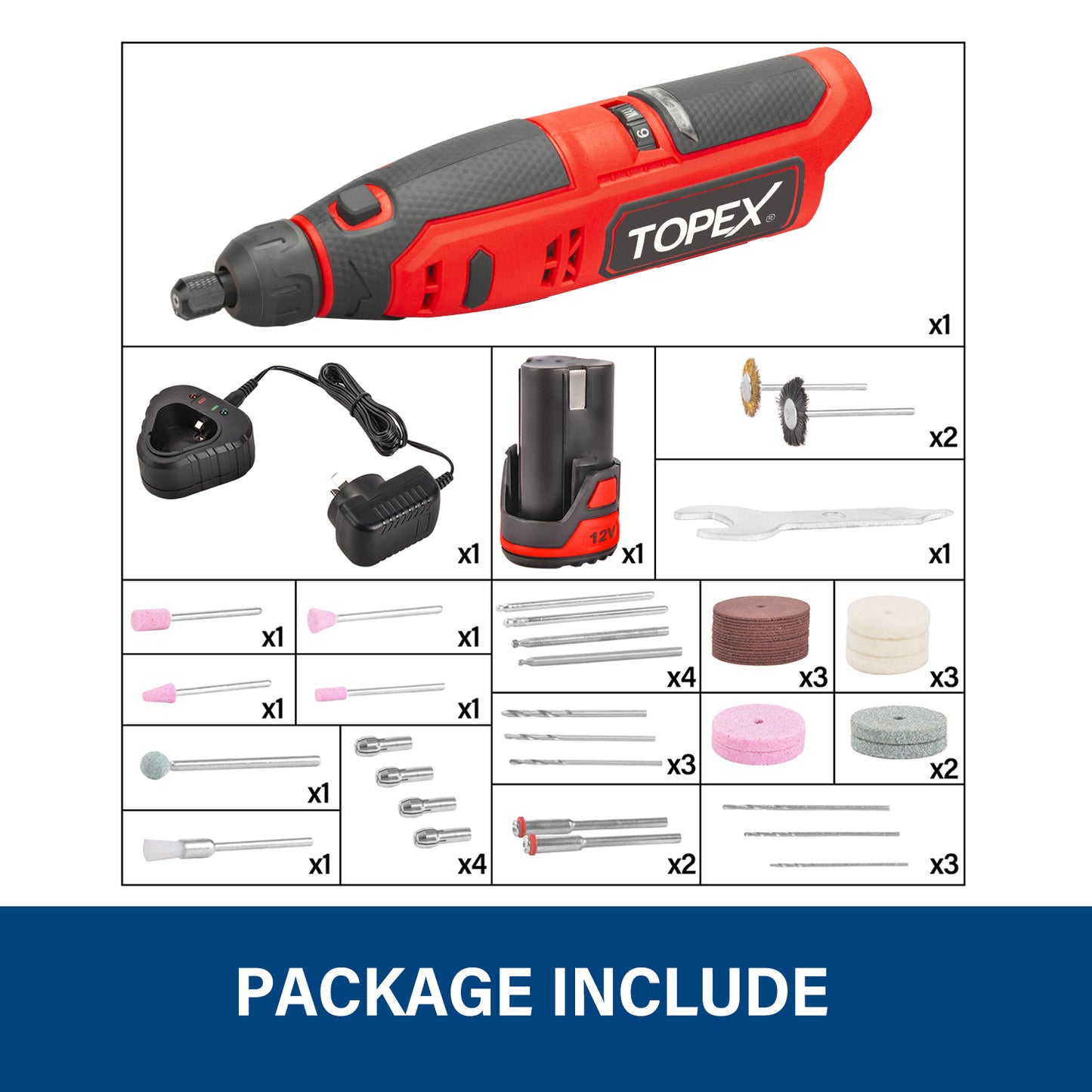 12V Rotary Tool Kit