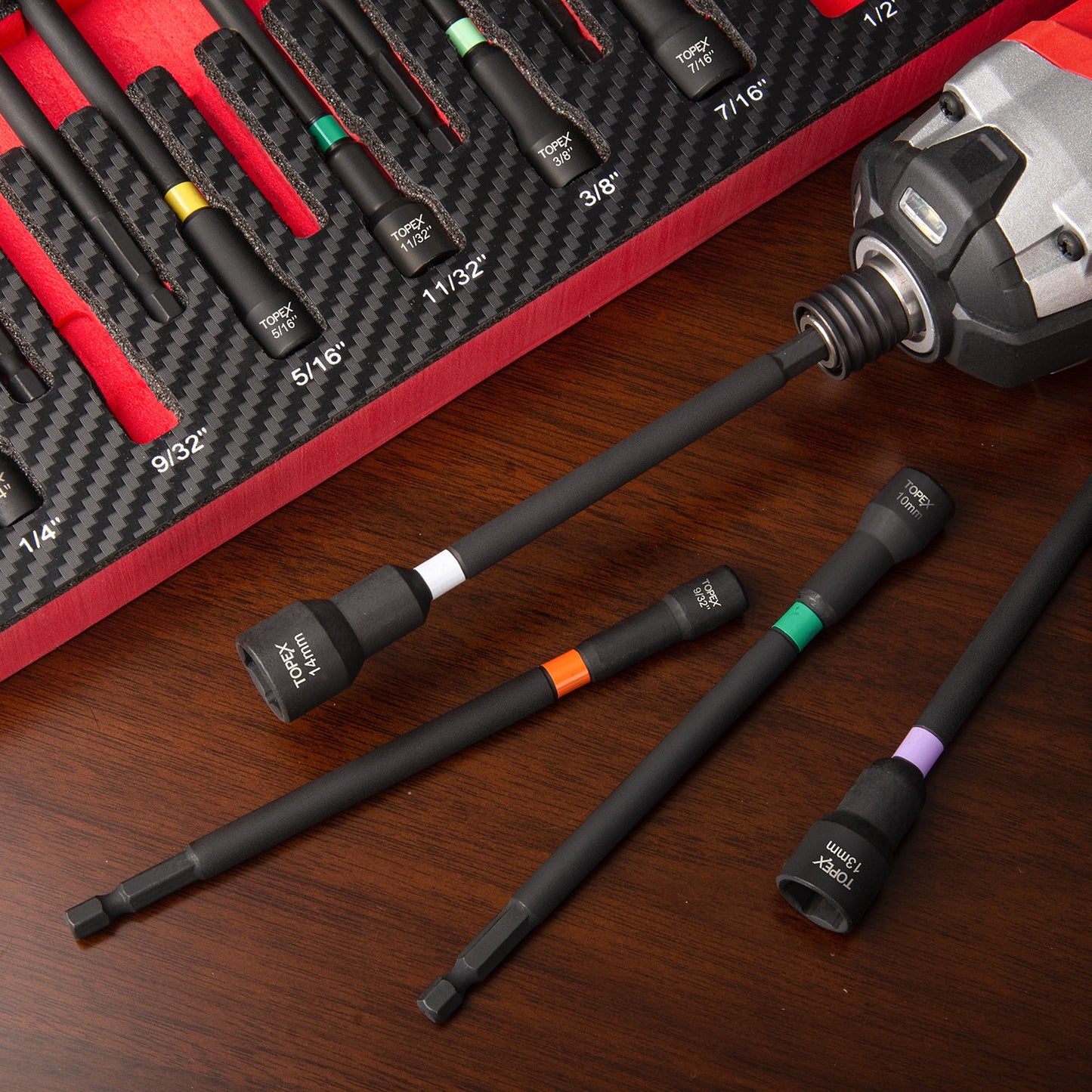 16Pcs Impact Nut Driver Set