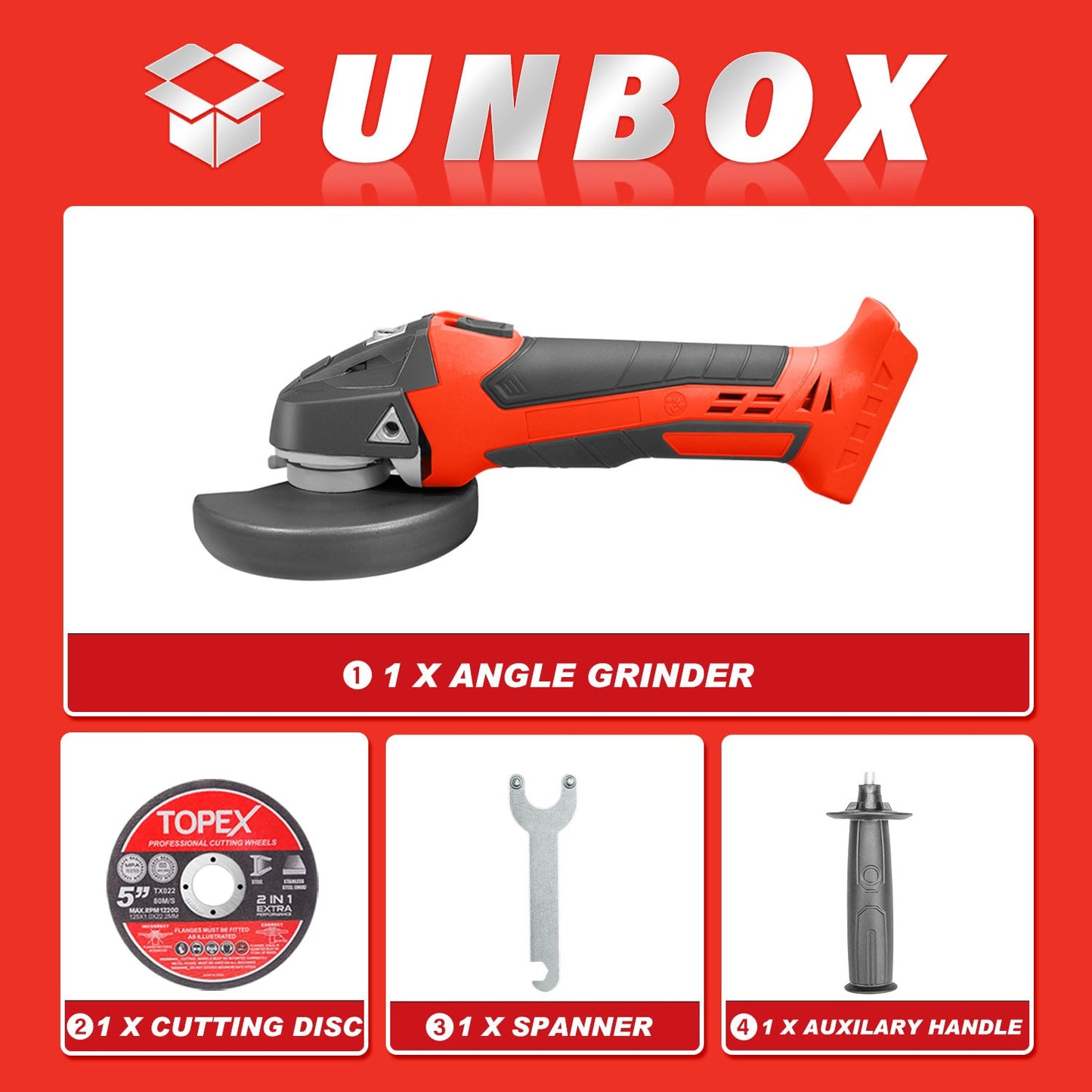 Cordless Angle Grinder Tool Only