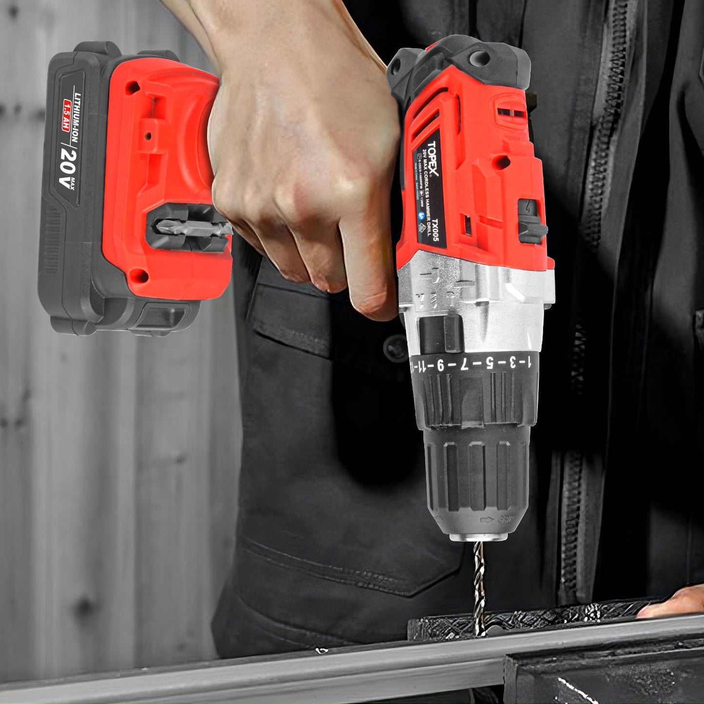 20V Cordless Drill and Imapct Wrench Set