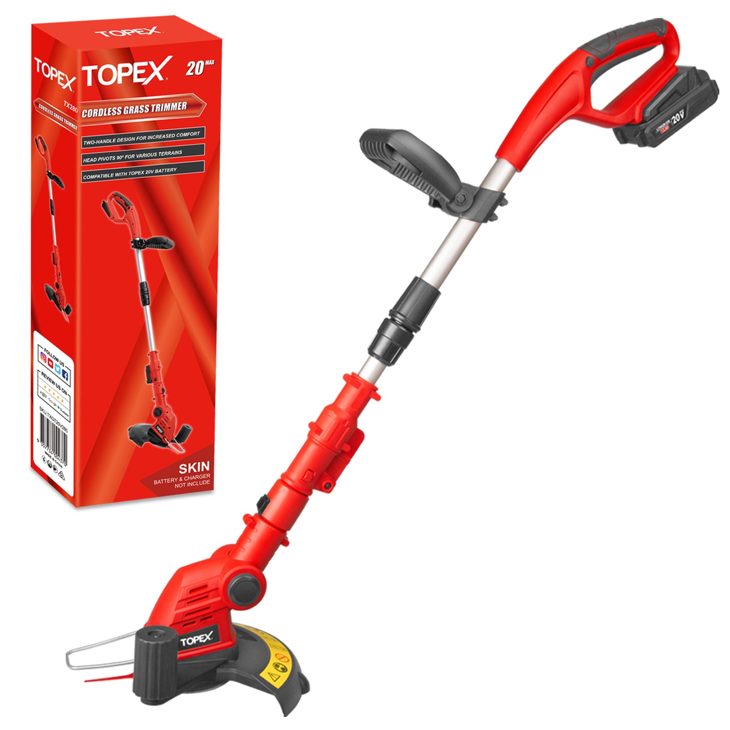 20V Cordless Grass Trimmer