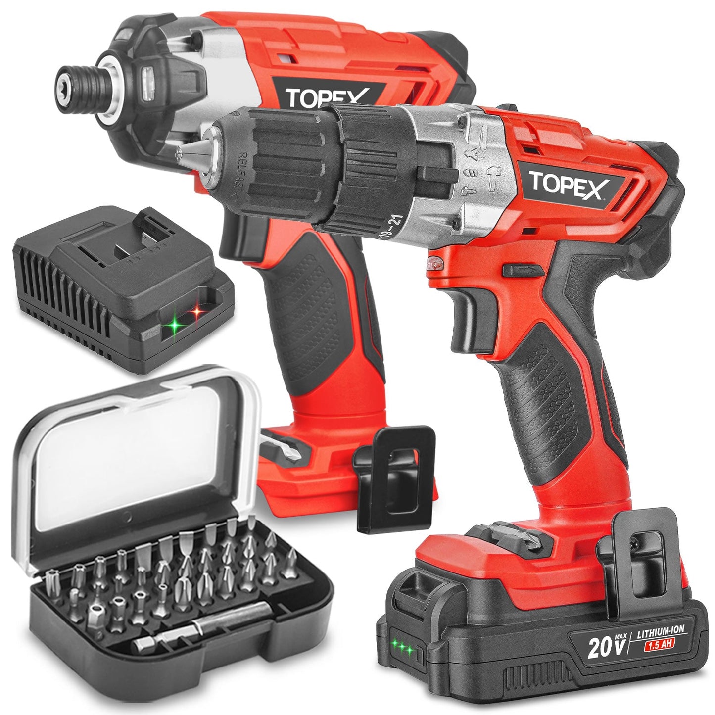 20V Cordless Twin Drill & Impact Driver Set