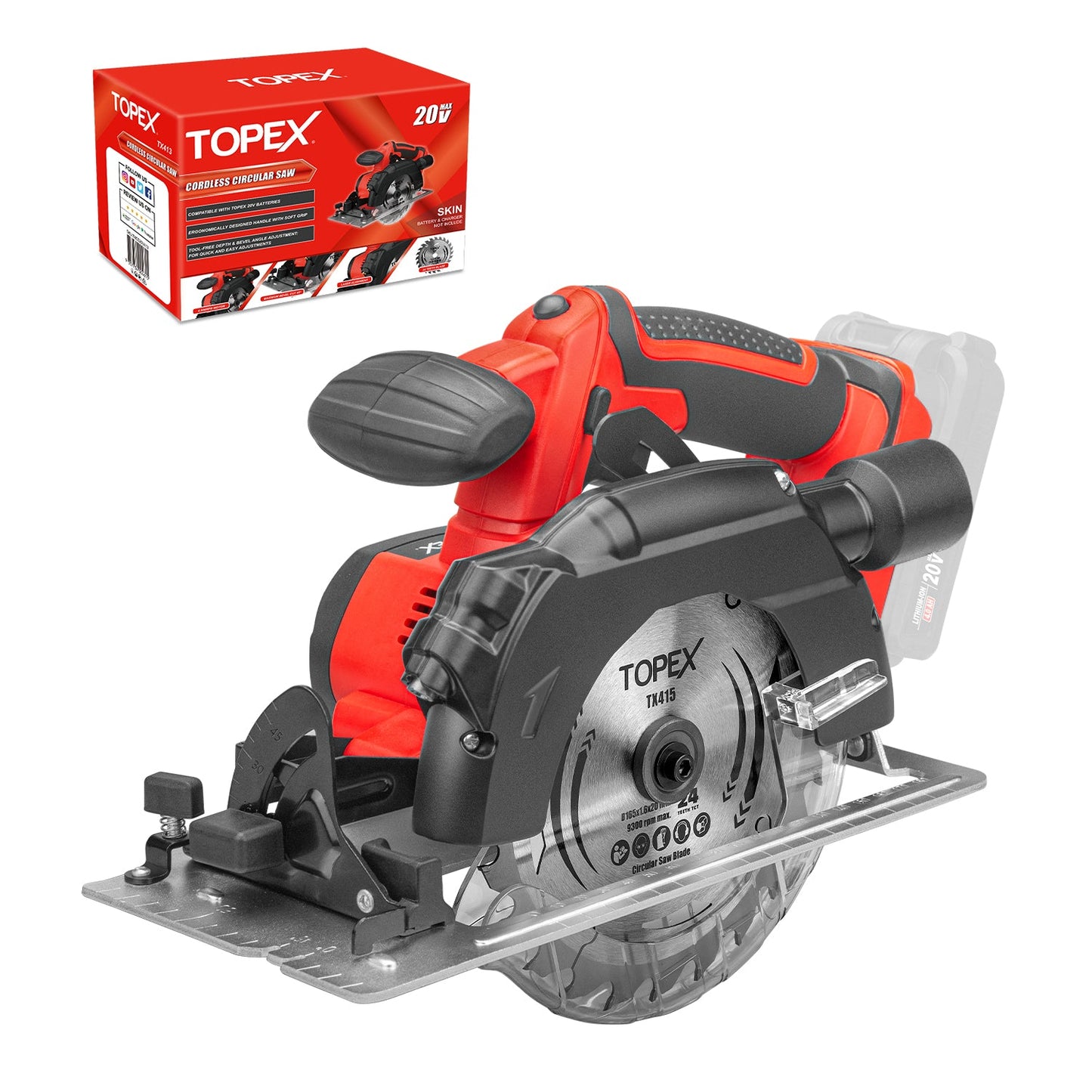 20V Cordless Circular Saw Tool Only