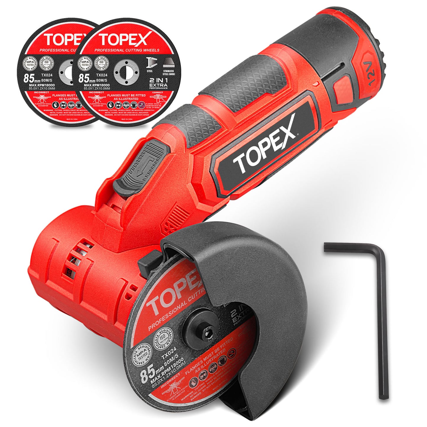 12V Cordless Angle Grinder