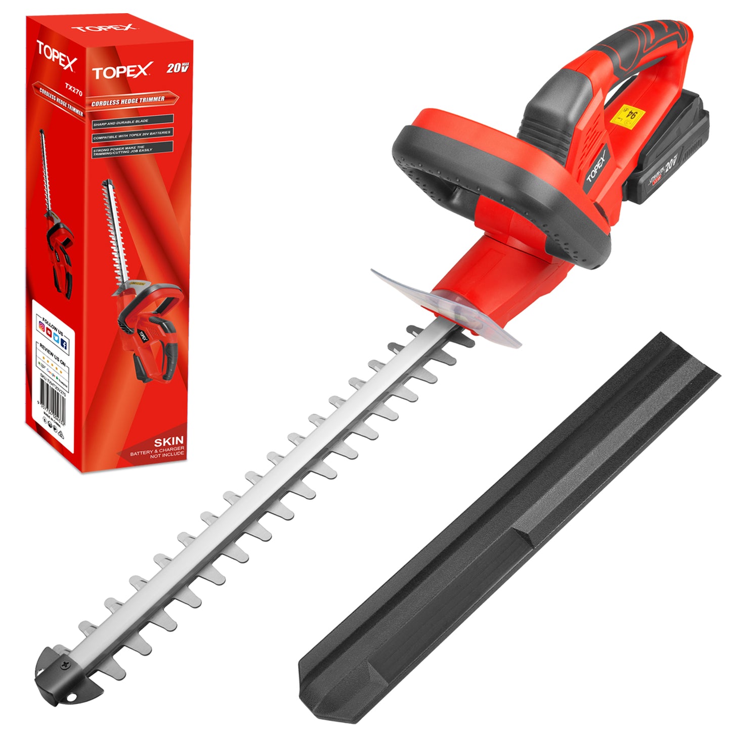 20V Cordless Hedge Trimmer