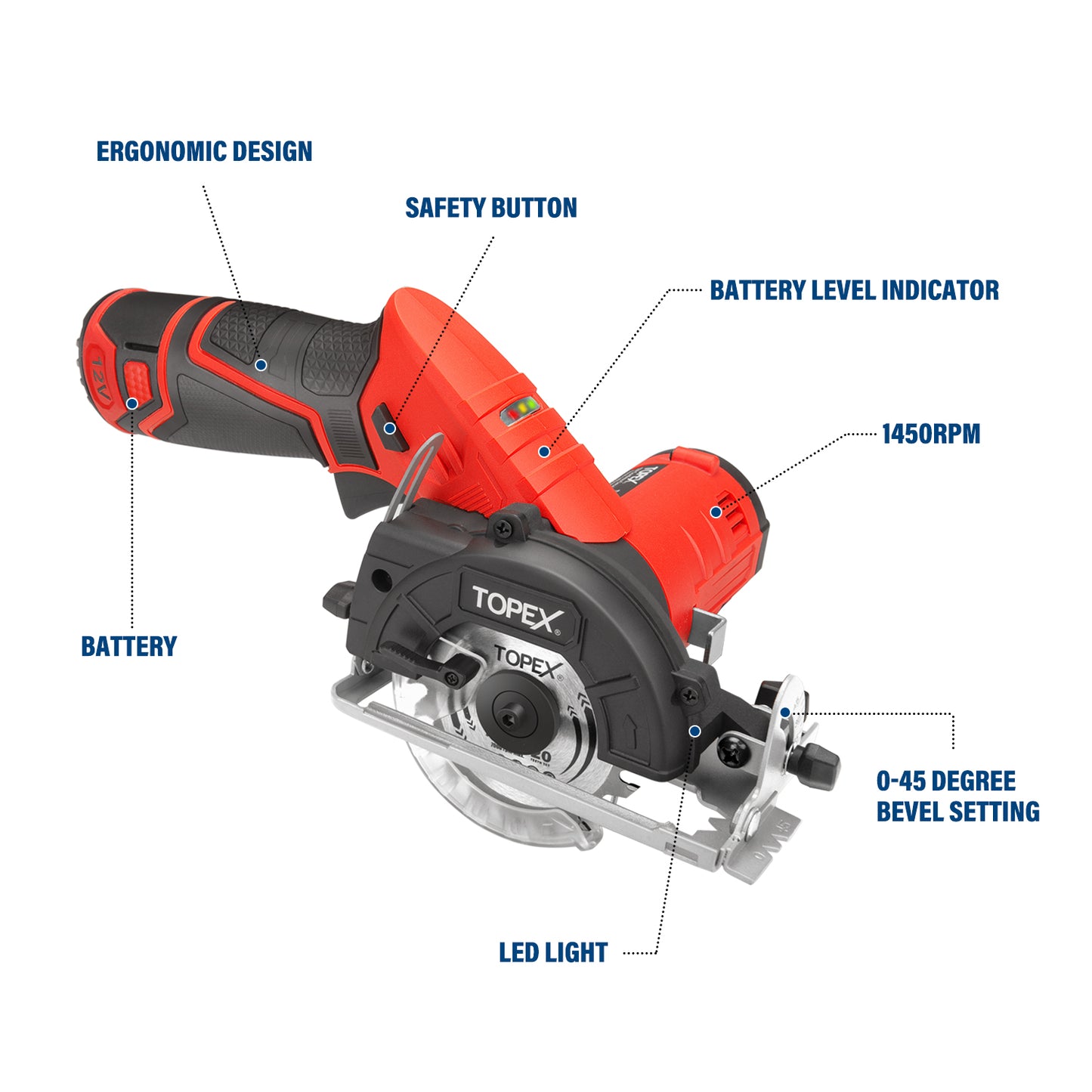 12V Cordless Circular Saw