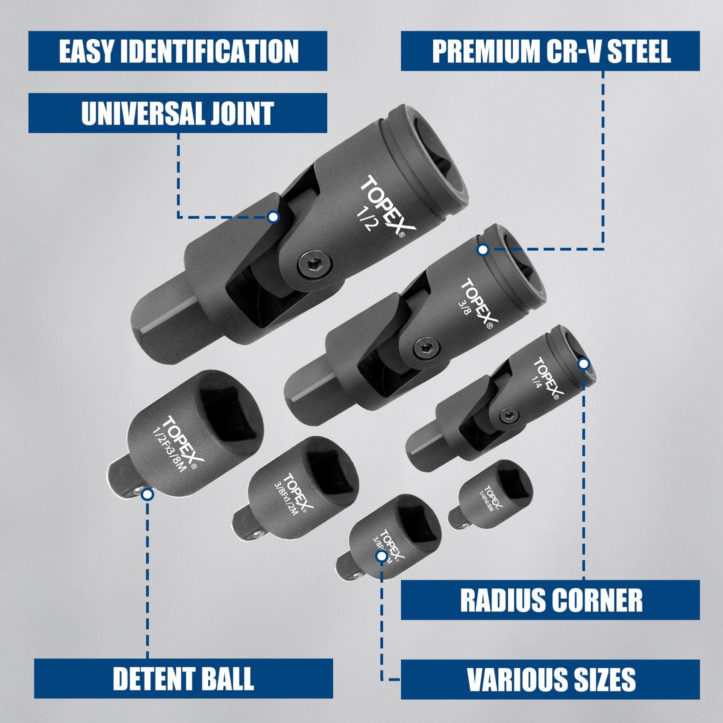 7PCs socket adaptor set
