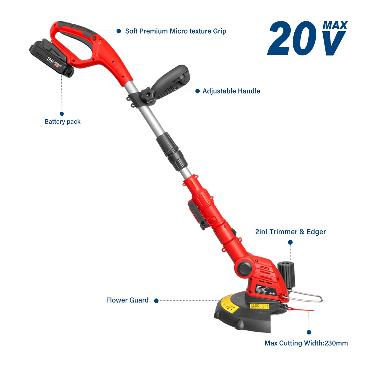 20V Cordless Grass Trimmer