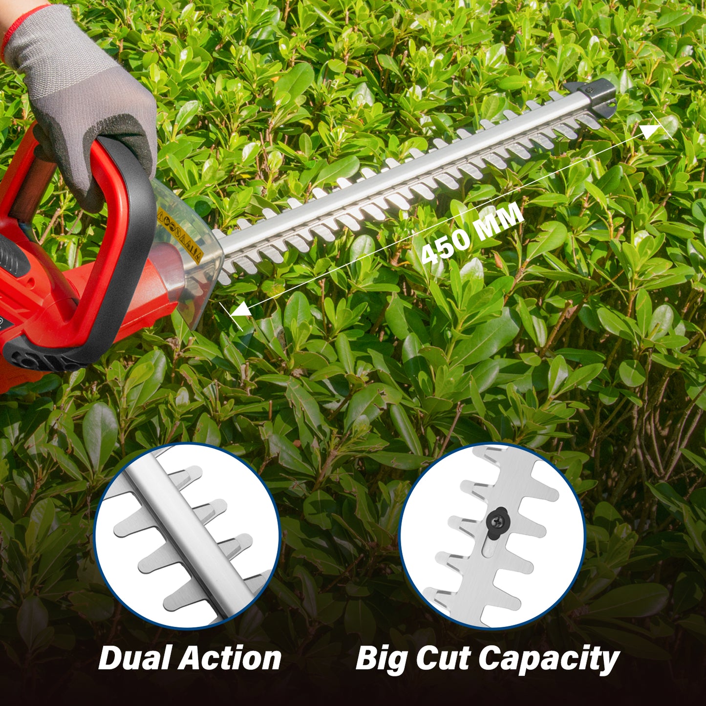 20V Cordless Hedge Trimmer