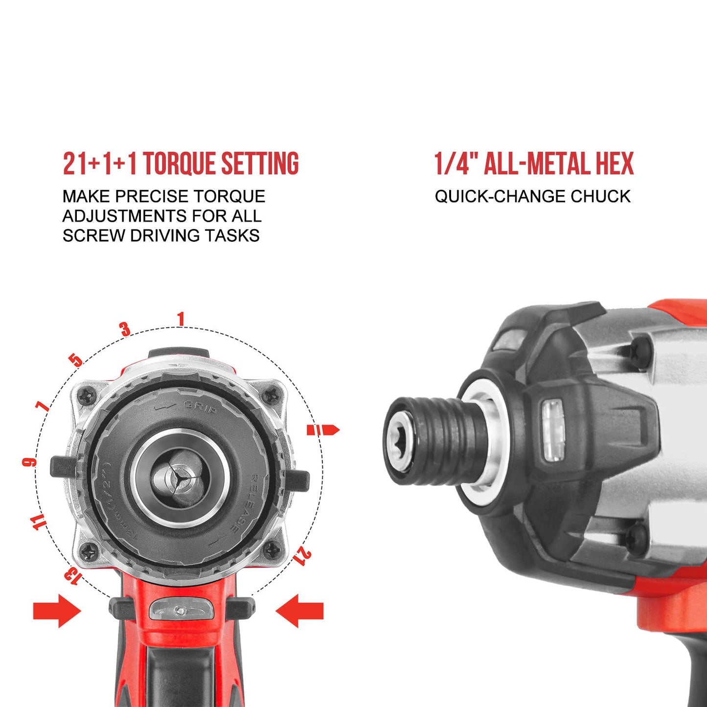 20V Cordless Drill and Imapct Wrench Set