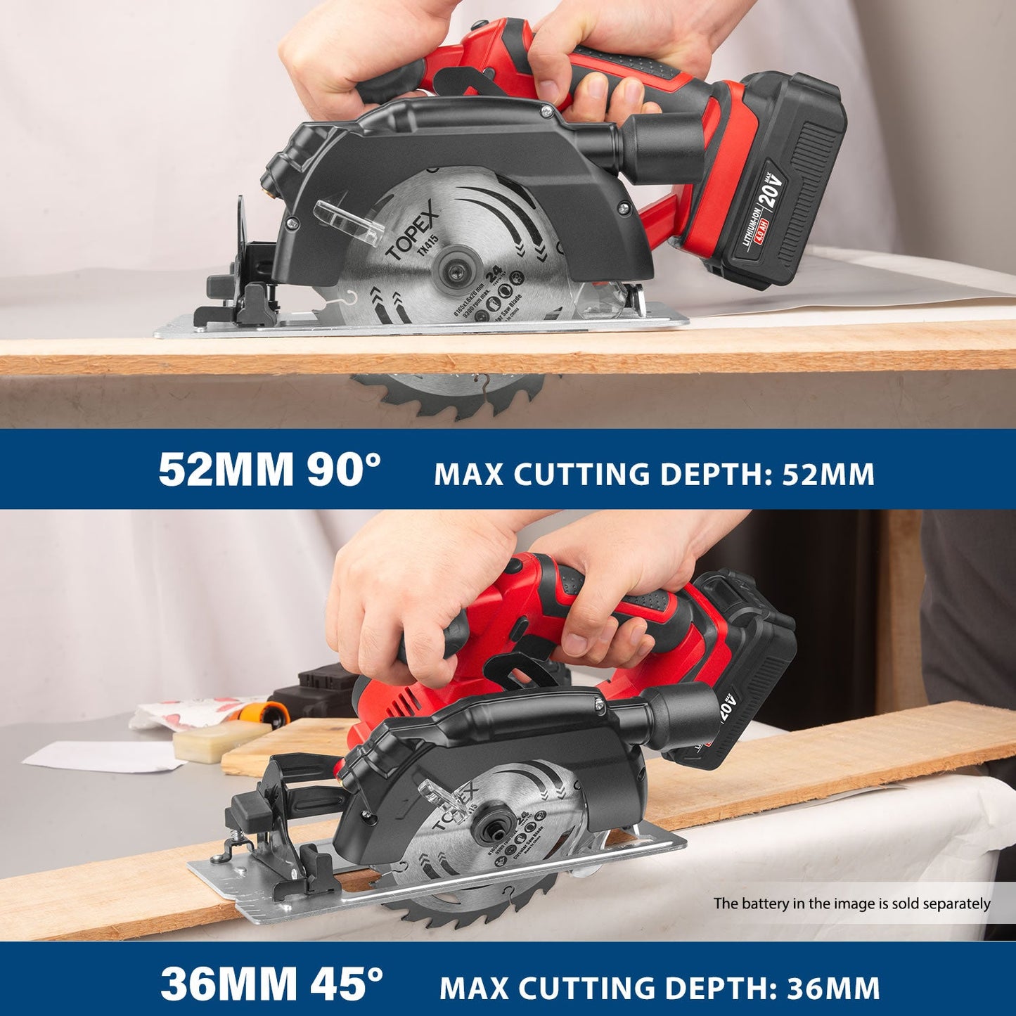 20V Cordless Circular Saw Tool Only