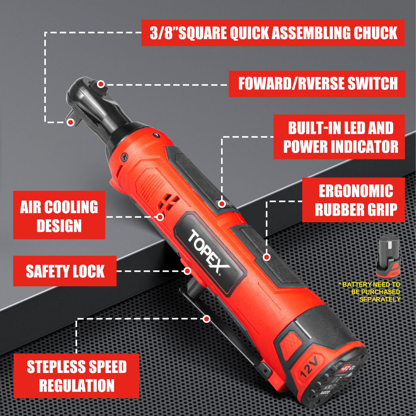 12V Ratchet Wrench