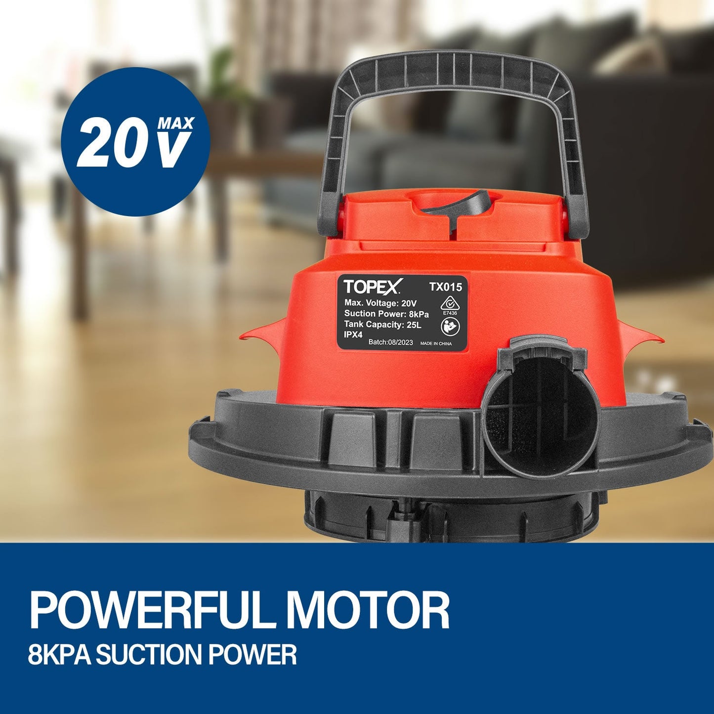 20V 25L Wet & Dry Vacuum Cleaner Tool Only
