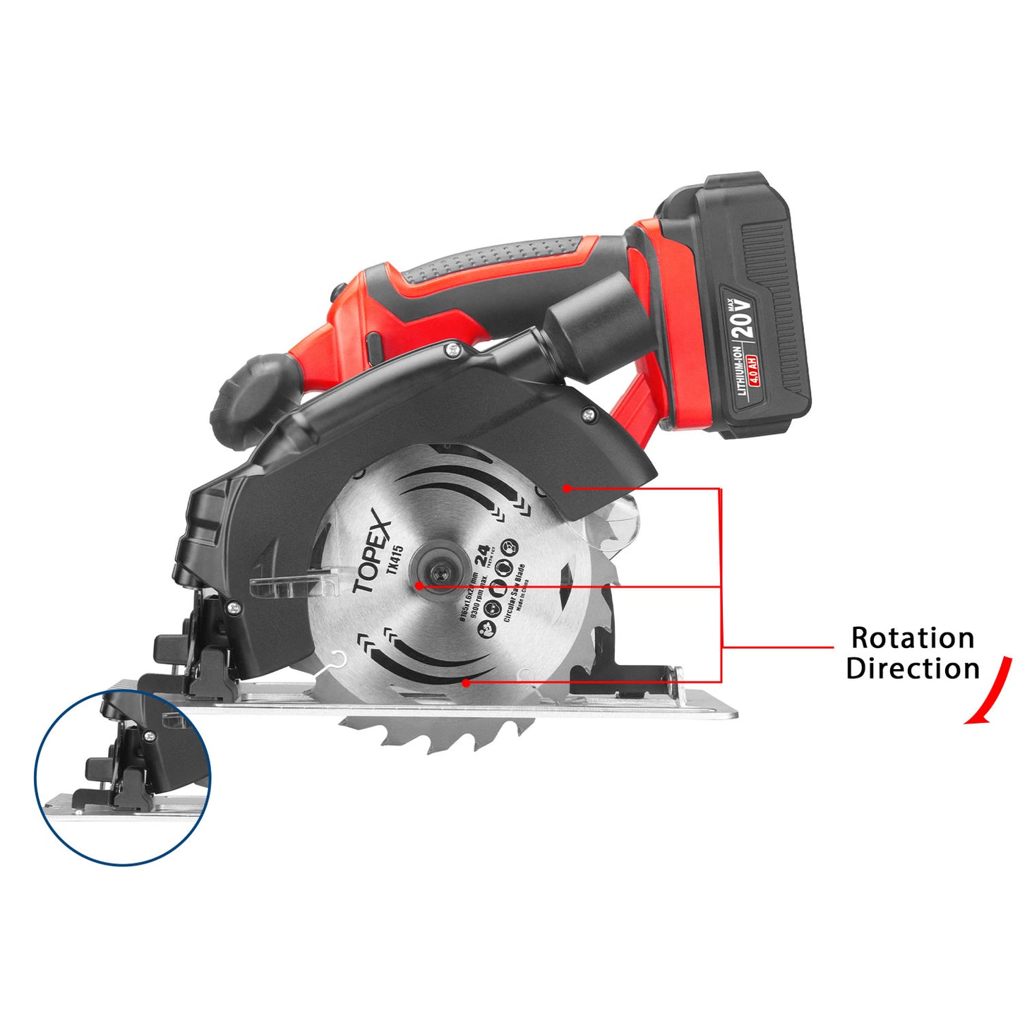 20V Cordless Circular Saw