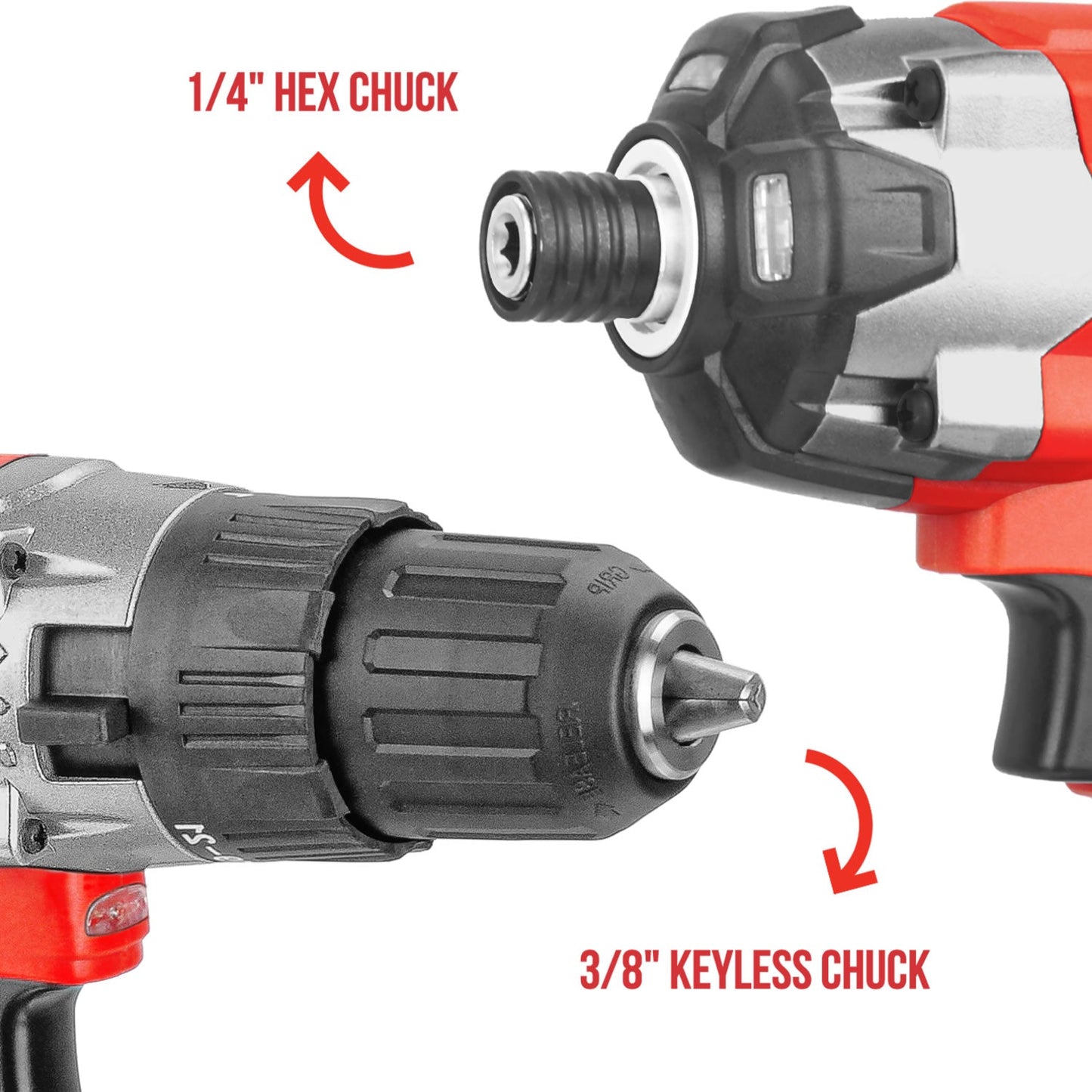 20V Cordless Twin Drill & Impact Driver Set