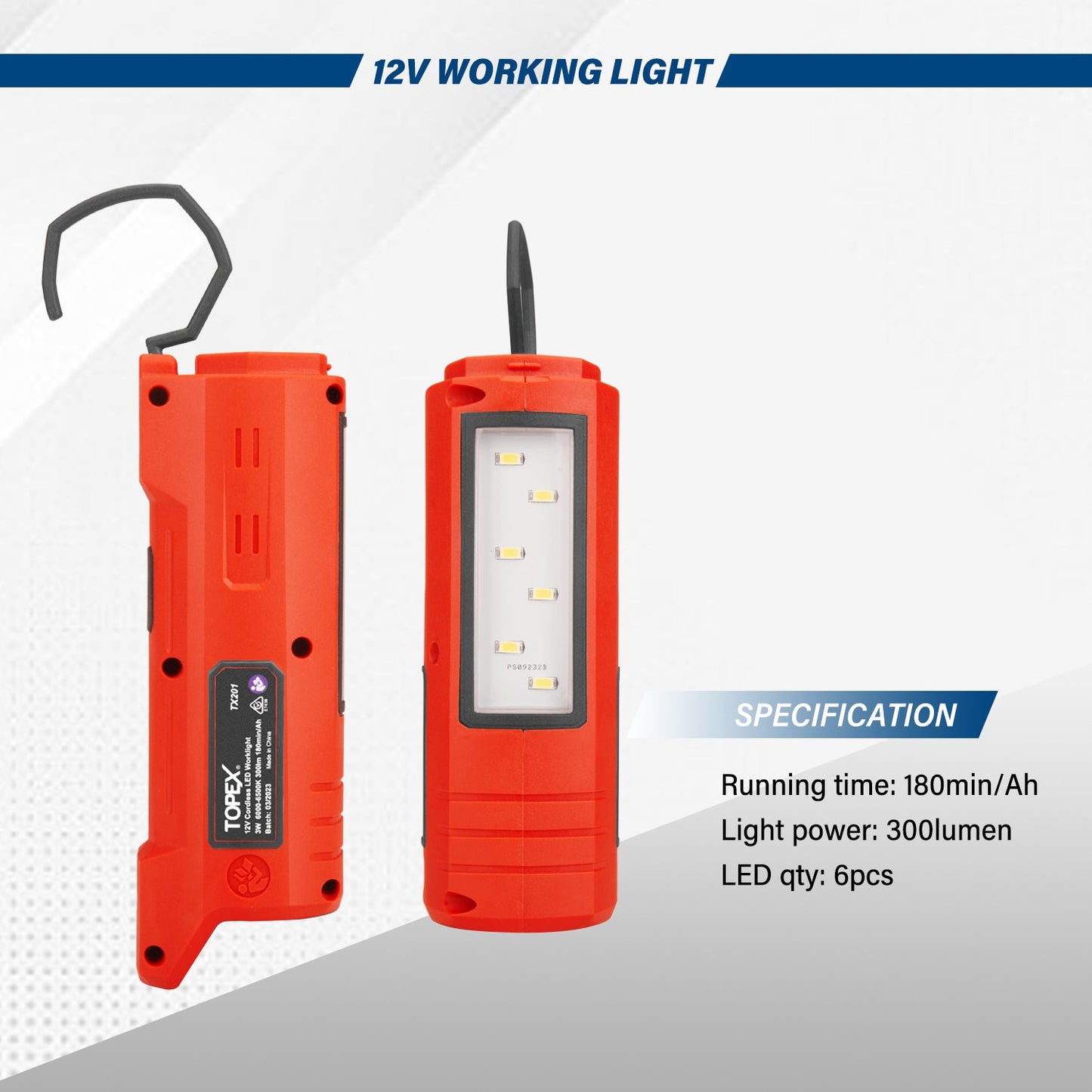 12V Cordless LED Worklight Tool Only