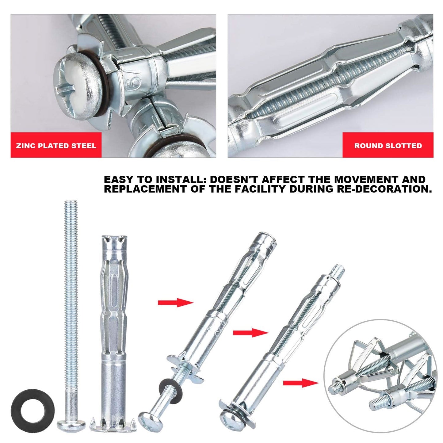 41PCs Hollow Wall Anchor Kit