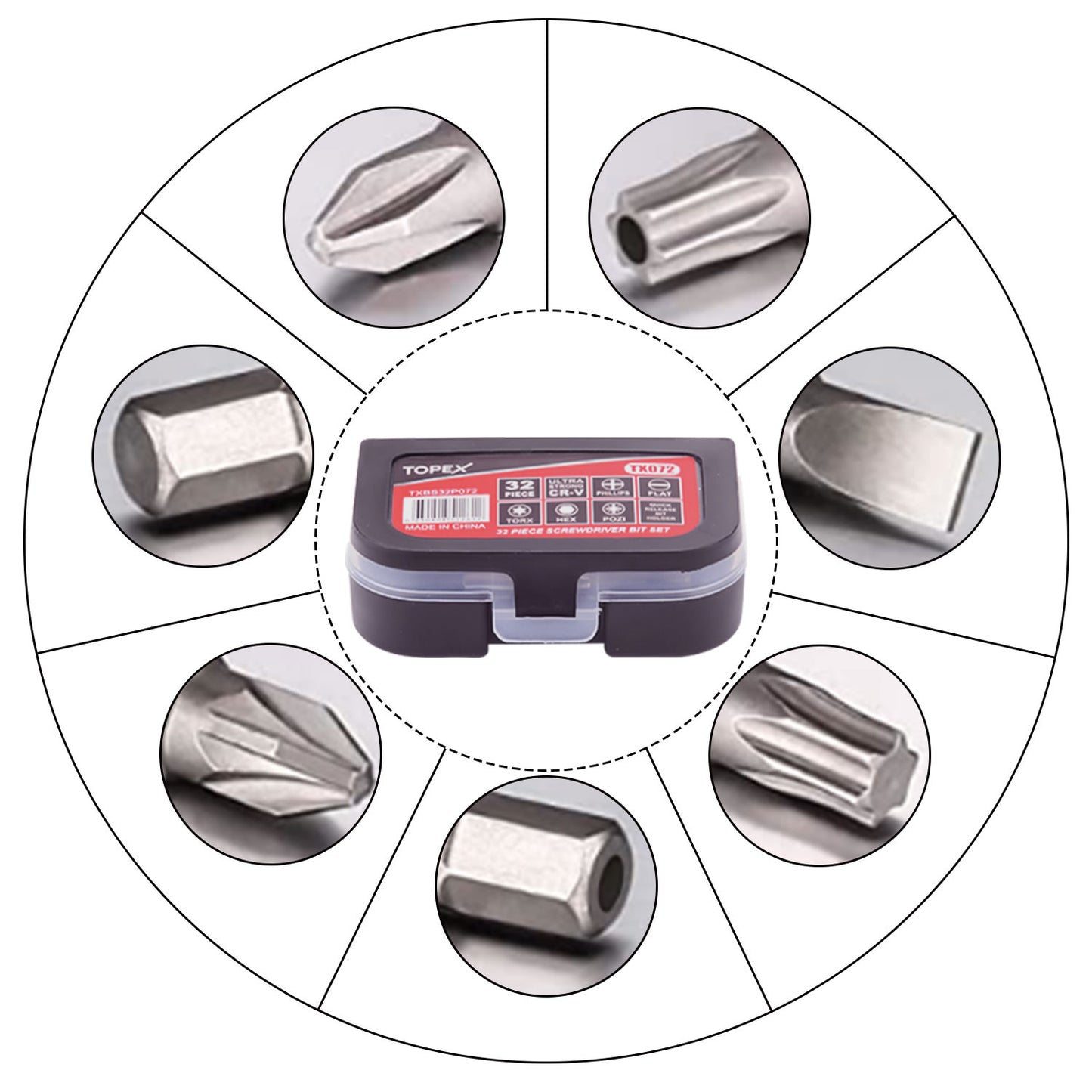 32PCs Bits Set