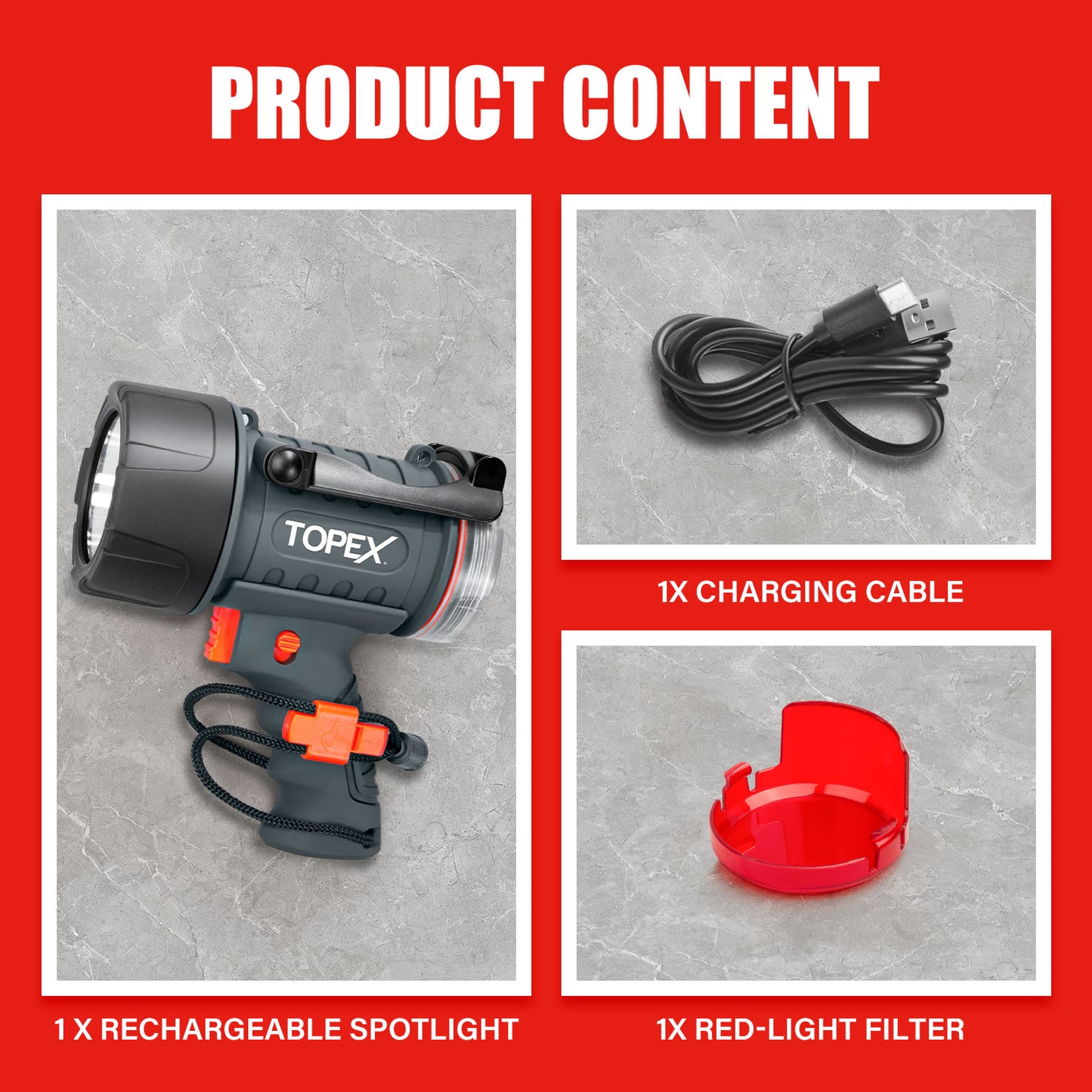 Spotlight with 1000 Lumen Cree LED, IP67