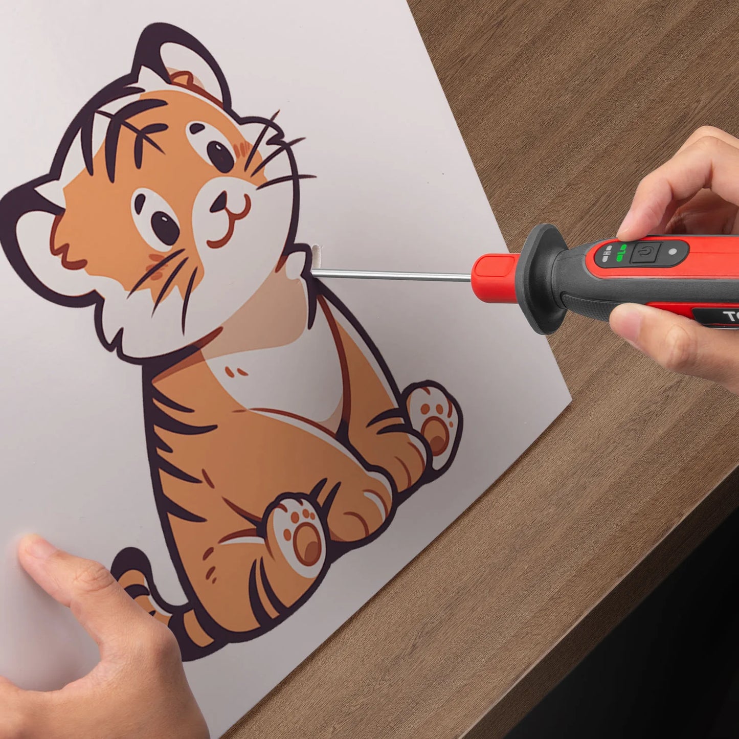 TOPEX 4V 3-IN-1 Cordless Foam Cutter, Hot Knife Engraving Kit, Electric Styrofoam Polystyrene Cutting Tool Set, with LED light for Crafting and Foam Projects
