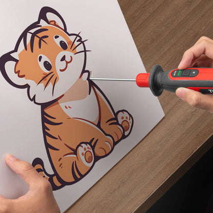 TOPEX 4V 3-IN-1 Cordless Foam Cutter, Hot Knife Engraving Kit, Electric Styrofoam Polystyrene Cutting Tool Set, with LED light for Crafting and Foam Projects