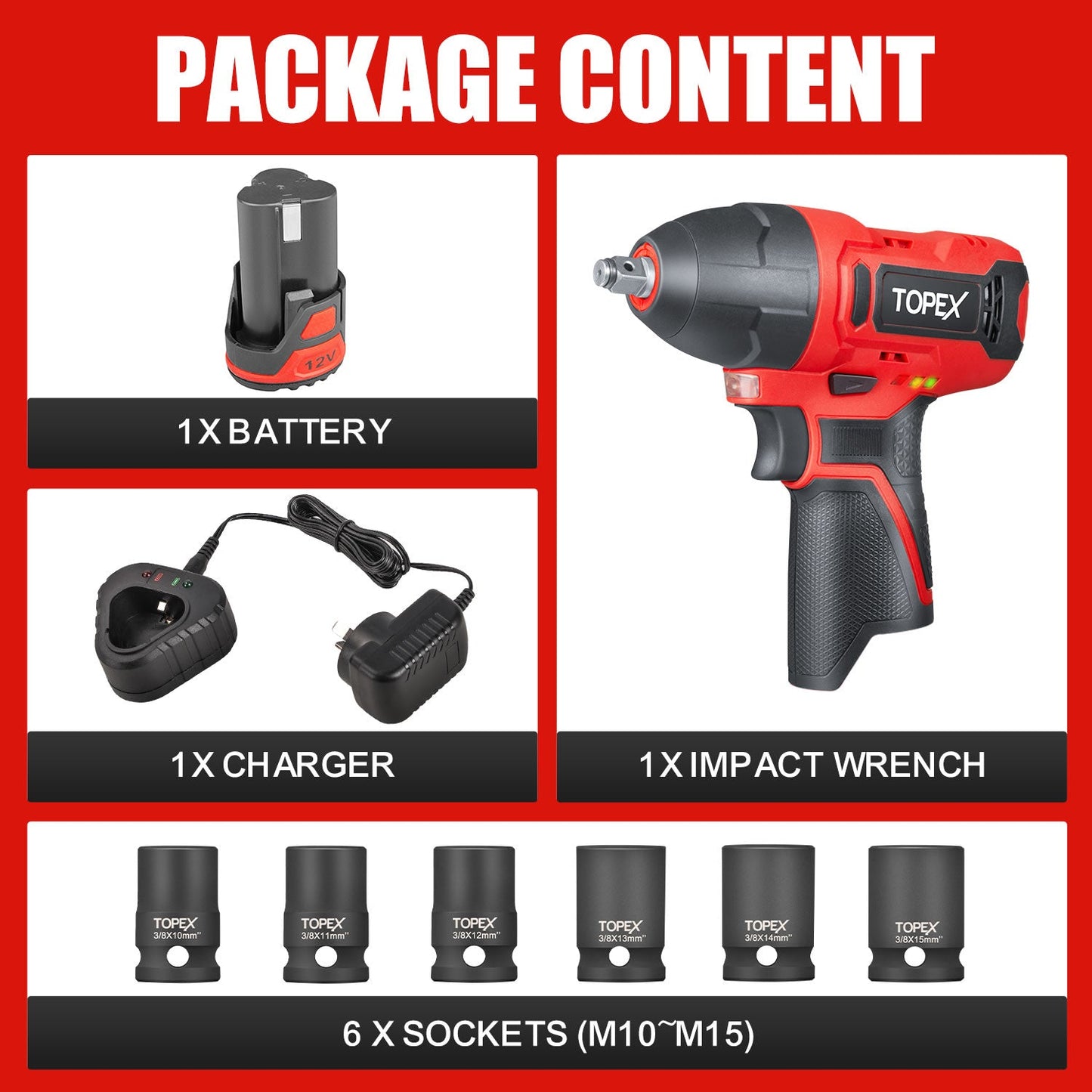 12V Impact Wrench