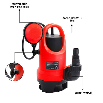 400W Sump Submersible Dirty Water Pump /Home Clean
