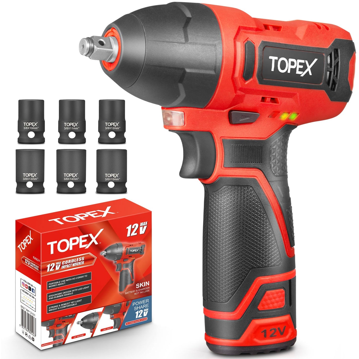 12V Impact Wrench