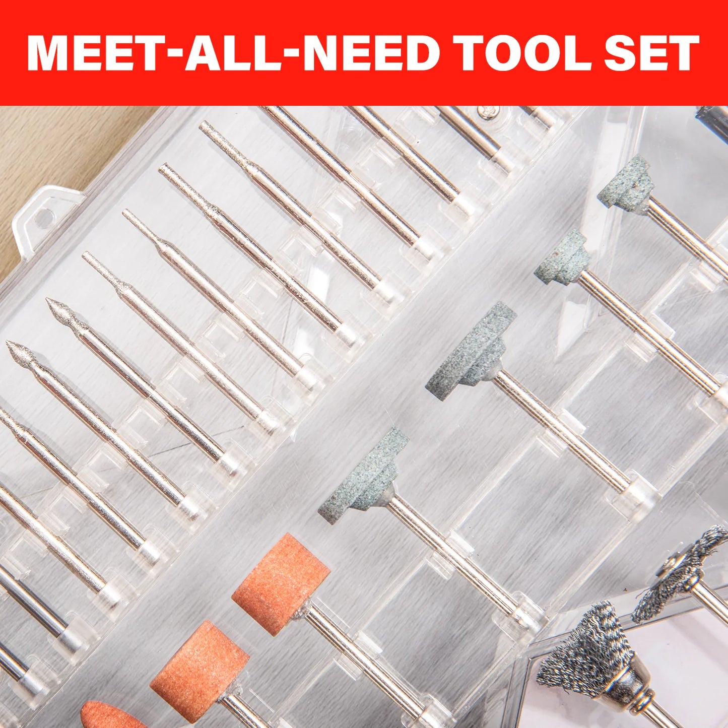 239pcs Rotary Tool Accessory Kit Mini Grinding Polishing Shank Craft Bit Set