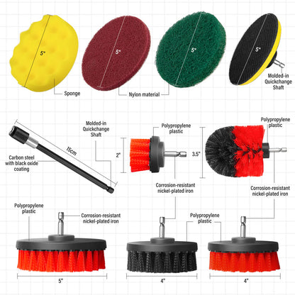 14 Piece Drill Brush