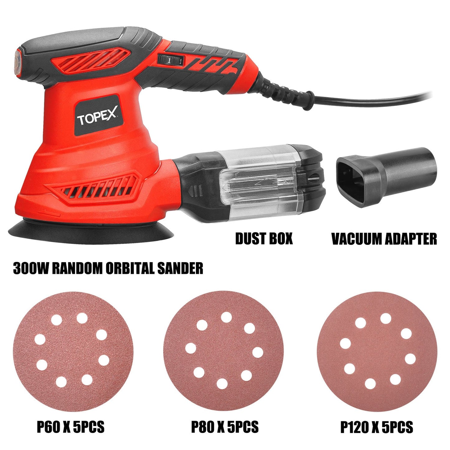 300W Random Orbital Sander