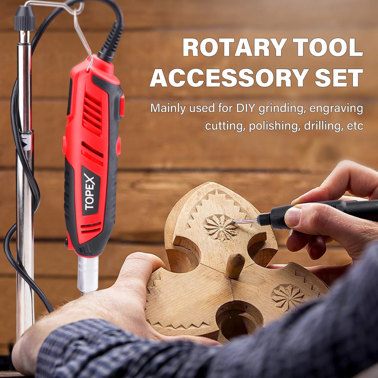 239pcs Rotary Tool Accessory Kit Mini Grinding Polishing Shank Craft Bit Set