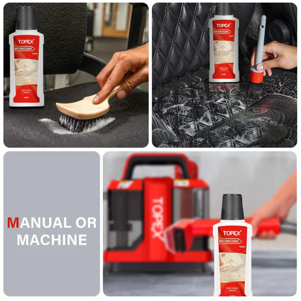 TOPEX Multi Fabric Cleaner 250 ml Low Foaming Carpet Cleaner for Spot Cleaner(TX600)