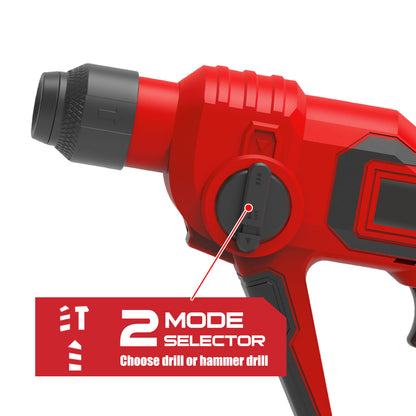 20V Max Cordless Rotary Hammer Drill Kit w/Battery Charger Bits