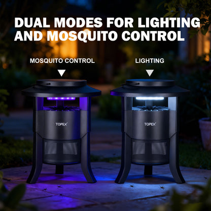 Garden Mosquito Killer Lamp, Indoor Outdoor Insect Repellent Light, USB Rechargeable Bug Zapper
