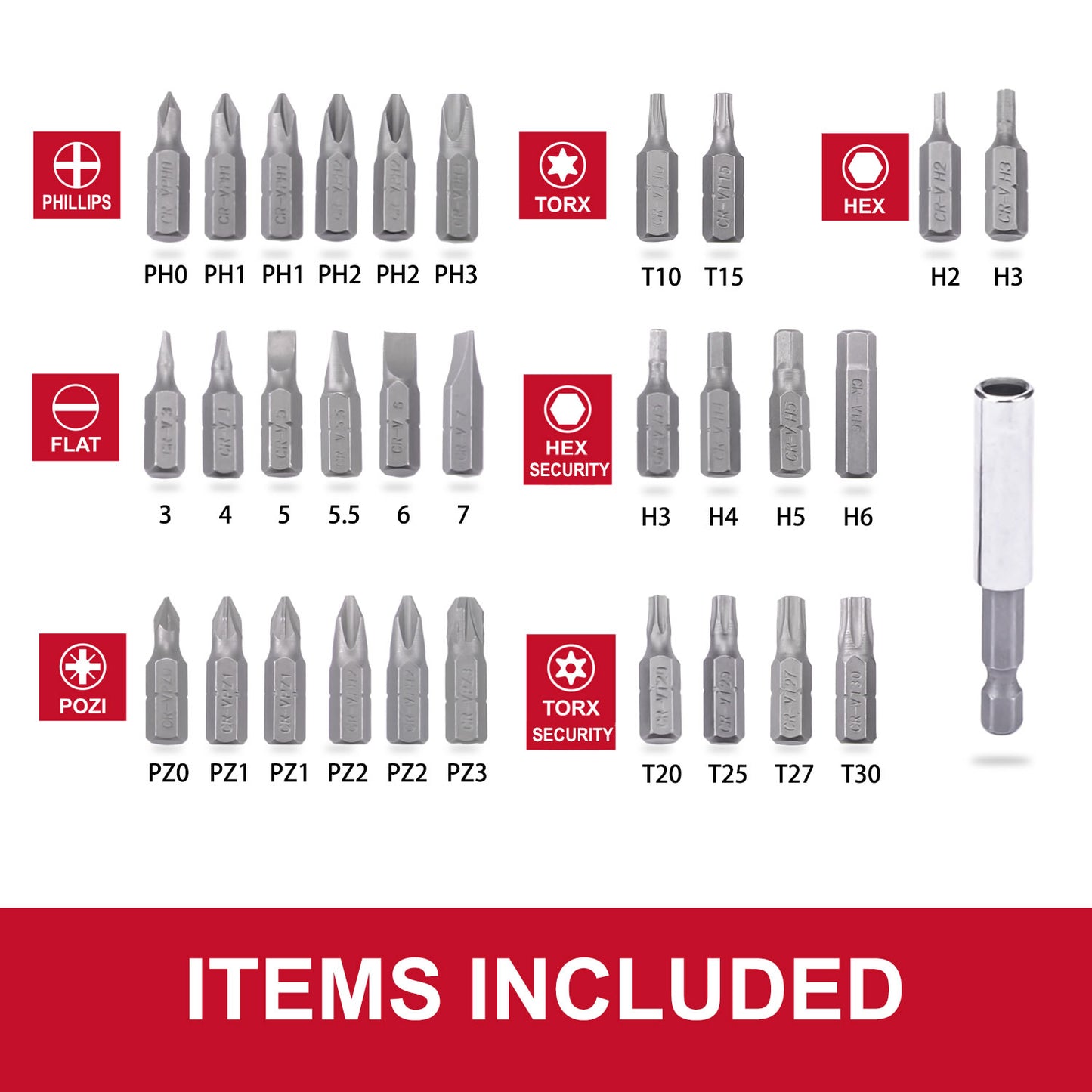 32PCs Bits Set