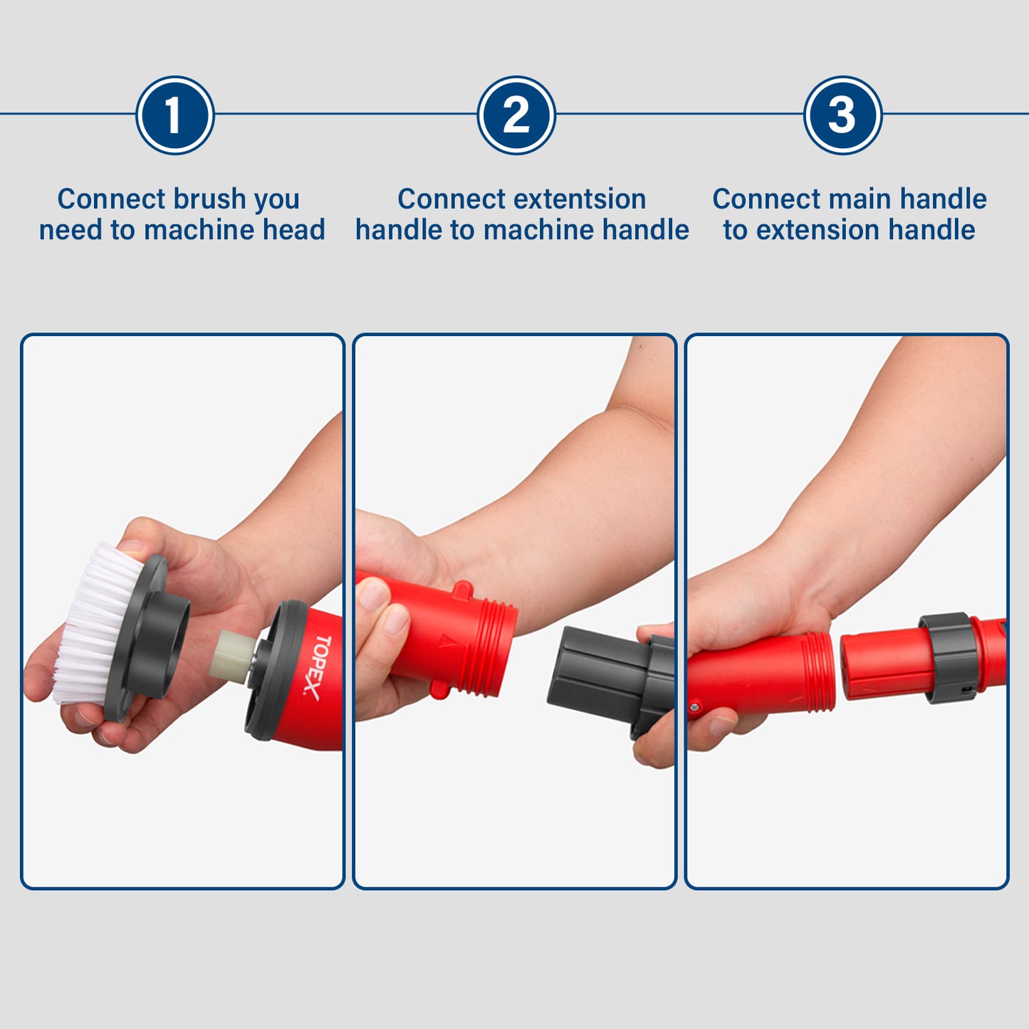 20V Cordless Telescoping Power Scrubber