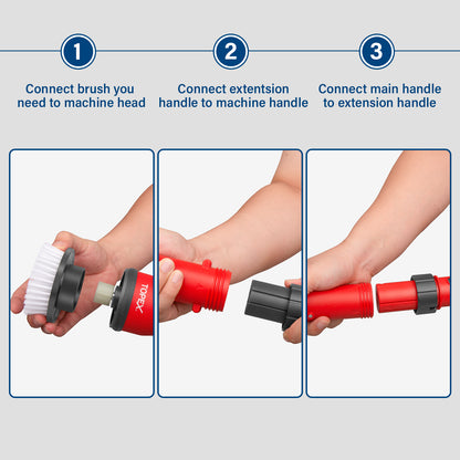 20V Cordless Telescoping Power Scrubber