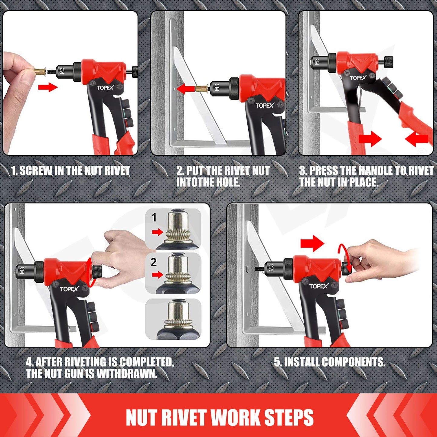 3 IN 1 Hand Riveter