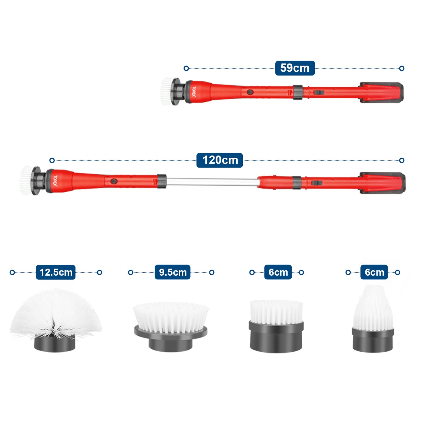 20V Cordless Telescoping Power Scrubber
